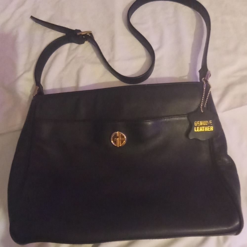 Dolce & Gabbana Genuine Leather black Satchel purse